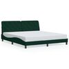 vidaXL Bettgestell ohne Matratze Dunkelgr&uuml;n 180x200 cm Samt