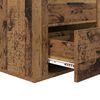 vidaXL Nachttisch mit Schubladen Altholz 35 x 50 x 60 cm Holzwerkstoff