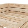 vidaXL Garten-Ecksofa aus Paletten Holz