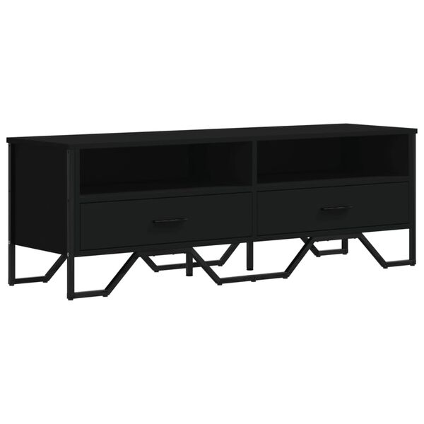 vidaXL TV-Schrank Schwarz 122x34x41 cm Holzwerkstoff
