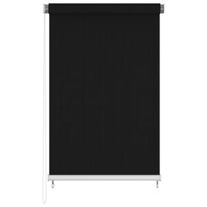 vidaXL Au&szlig;enrollo 140x230 cm Schwarz