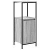 vidaXL Badschrank mit Regalen Grau Sonoma 36x35x95 cm