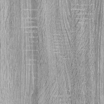 vidaXL Bücherregal Grau Sonoma 86x25,5x140 cm Holzwerkstoff
