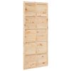 vidaXL Scheunent&uuml;r 80 x 2,5 x 208 cm Massives Kiefernholz Natur