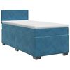 vidaXL Boxspringbett mit Matratze Dunkelblau 80 x 200 cm Samt