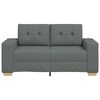 vidaXL Zweisitzer-Sofa Dunkelgrau 160x77x82 cm Stoff