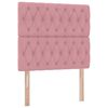 vidaXL Aufbewahrungsbett mit Matratze Rosa 100 x 200 cm Samt