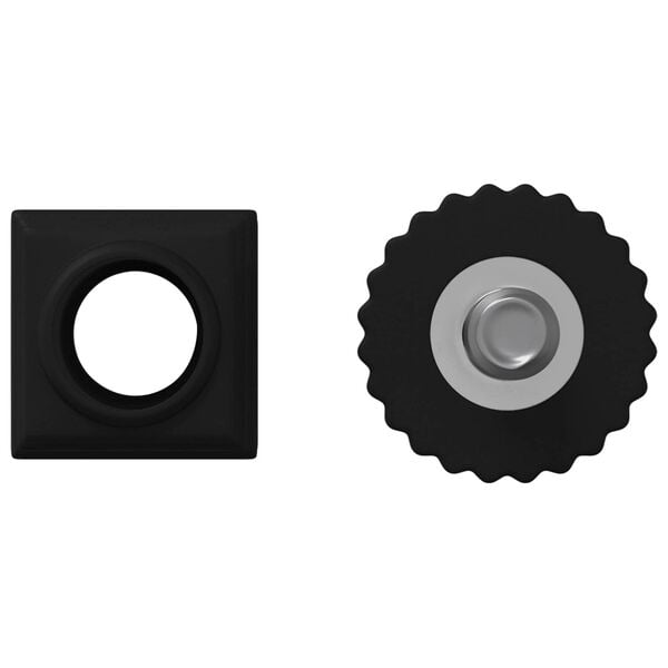 vidaXL M&ouml;bel Leveler Verstellbar 2 pcs Schwarz M6 PP