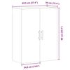 vidaXL Wandschrank Artisan-Eiche 69,5x34x90 cm
