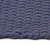 vidaXL Teppich Rechteckig Marineblau 120x180 cm Baumwolle