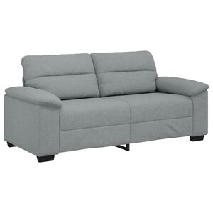 vidaXL 2-Sitzer-Sofa Hellgrau 180x81x84 cm Stoff
