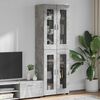 vidaXL Highboard FLORIN Beton Grau 60 x 35 x 182 cm Holzwerkstoff