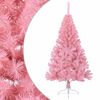 vidaXL K&uuml;nstlicher Halb-Weihnachtsbaum mit St&auml;nder Rosa 150 cm PVC