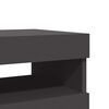 vidaXL TV-Schränke LED-Leuchten 2 Stk. Grau 60x35x40cm