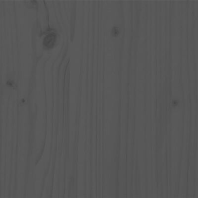 vidaXL Massivholzbett Grau Kiefer 140x200 cm