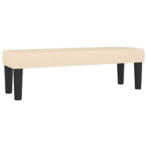 vidaXL Bank Creme 100 x 30 x 30 cm Stoff
