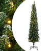 vidaXL K&uuml;nstlicher Weihnachtsbaum Schlank 300 LEDs 240 cm