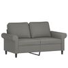 vidaXL 2-Sitzer-Sofa mit Kissen Dunkelgrau 120 cm Stoff