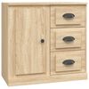 vidaXL Sideboards 2 Stk. Sonoma-Eiche Holzwerkstoff