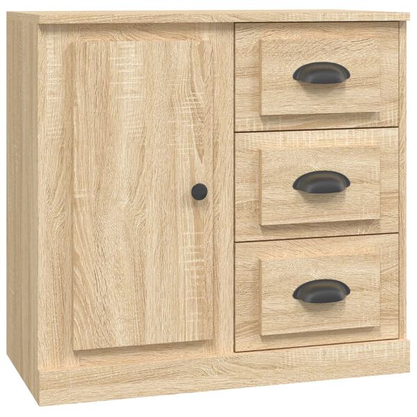 vidaXL Sideboards 2 Stk. Sonoma-Eiche Holzwerkstoff