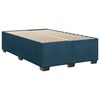 vidaXL Boxspringbett mit Matratze Blau 120x200 cm Samt