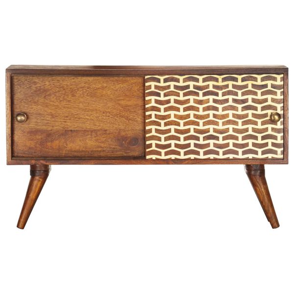 vidaXL Sideboard Honigbraun 88&times;24&times;50 cm Massivholz Mango