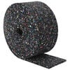 vidaXL Gummi-Granulat-Rolle Schwarz 1000 x 10 x 0,8 cm Gummi