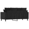 vidaXL 2-Sitzer-Sofa Schwarz 140 cm Samt