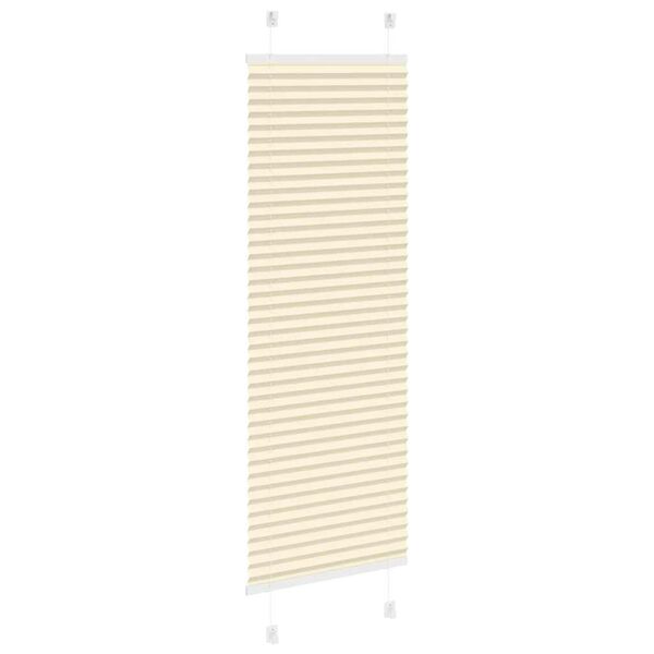 vidaXL Plissee Creme 50x100 cm Stoffbreite 49,4 cm Polyester
