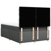vidaXL Boxspringbett mit Matratze Dunkelgrau 140x200 cm Stoff