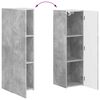 vidaXL TV-Schrankset Wandmontiert 4 pcs Beton Grau Holzwerkstoff