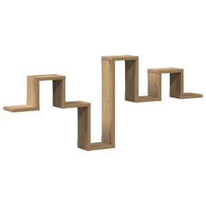 vidaXL Wandregal Wandhalterung Artisan-Eiche 104,5 x 43 x 10 cm