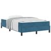 vidaXL Boxspringbett mit Matratze Dunkelblau 120 x 190 cm Stoff
