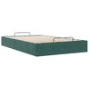 vidaXL Ottoman-Bett ohne Matratze Dunkelgr&uuml;n 120x200 cm Samt