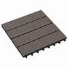 vidaXL Terrassenfliese 11 stk. Dunkelbraun 30 x 30 cm WPC