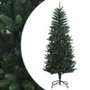 vidaXL Artificial Hinged Christmas Tree 120 cm PE und PVC Gr&uuml;n