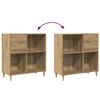 vidaXL Plattenschrank Artisan-Eiche 84,5x38x89 cm Holzwerkstoff