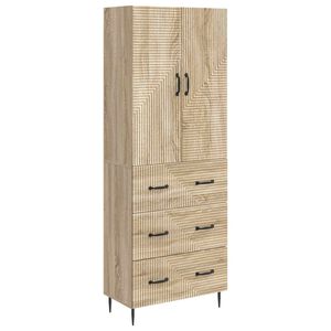 vidaXL Schrankset 2 pcs Sonoma-Eiche 66 x 34,5 x 90 cm Holzwerkstoff