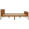 vidaXL Massivholzbett Honigbraun Kiefernholz 200x200 cm