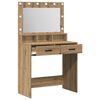 vidaXL Schminktisch Artisan-Eiche 79 x 41 x 135 cm Holzwerkstoff