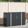 vidaXL Gartenlagerbox Schwarz 214 x 82 x 132 cm Stahl