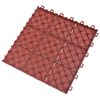 vidaXL Terrassenfliese 10 pcs Rot 30,5 x 30,5 x 2,2 cm Polypropylen