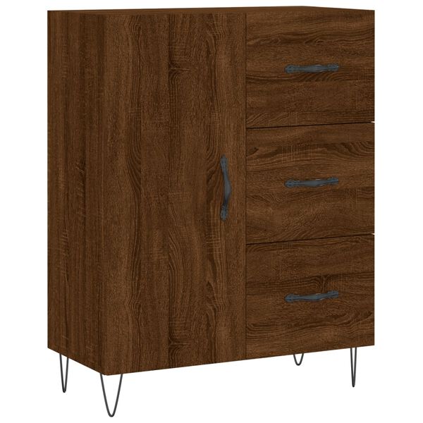 vidaXL Sideboard Braun Eichen-Optik 69,5x34x90 cm Holzwerkstoff