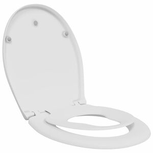 vidaXL Toilettensitz Wei&szlig; 47 x 37 x 4 cm Duroplast
