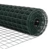 vidaXL Zaun mit Pfosten Gr&uuml;n 0,6 x 10 m Stahl und PVC