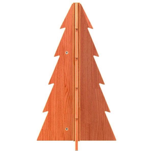 vidaXL Weihnachtsbaum Holz zum Schm&uuml;cken 69,5 cm Massivholz Kiefer