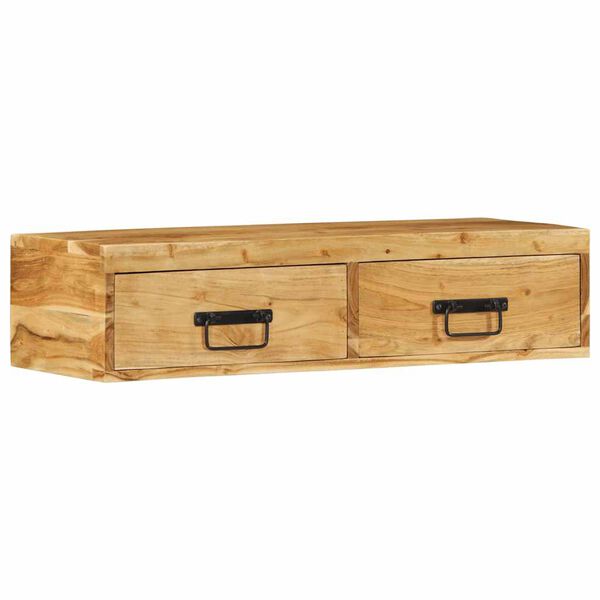 vidaXL TV-Wandschrank 80x30x19 cm Massivholz Akazie