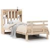 vidaXL Massivholzbett mit Regal ohne Matratze 90x190 cm Kiefer
