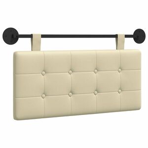 vidaXL H&auml;ngevorderseite Wandmontiert Creme 100 x 55 x 5 cm Kunstleder