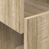 vidaXL Eckschrank Sonoma-Eiche 25,5x25x102cm Holzwerkstoff